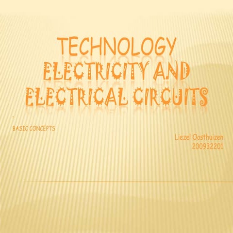 Electricity and electrical circuits   final 20 maart
