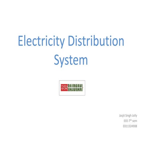 Electricity distribution system in india