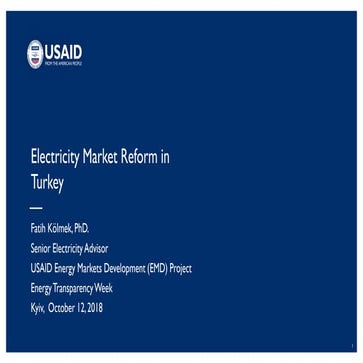 tew (12.10.18) - Electricity market reform in turkey