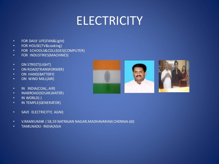 Electricity poem