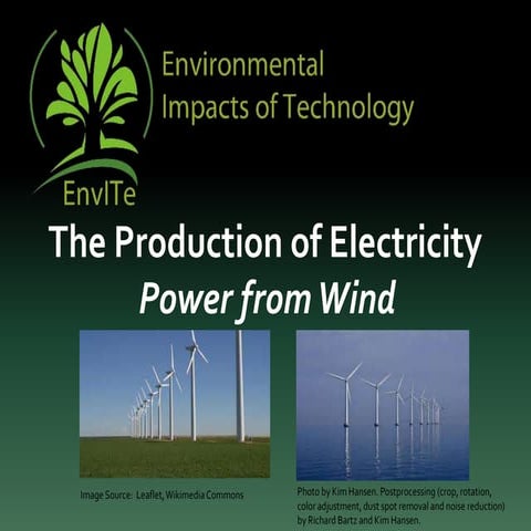 Electricity production windpower