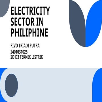 ELECTRICITY SECTOR IN PHILIPHINE   .pptx