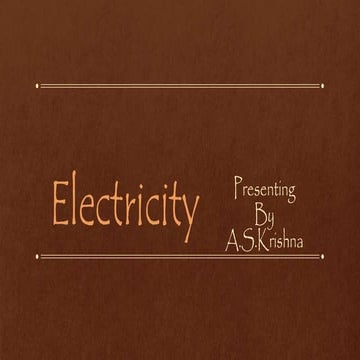 Electricity