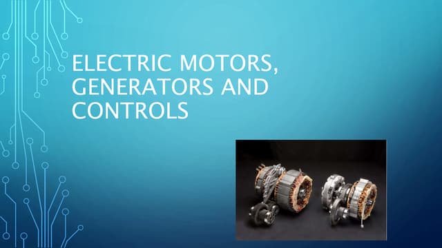 Electric motor basics | PDF