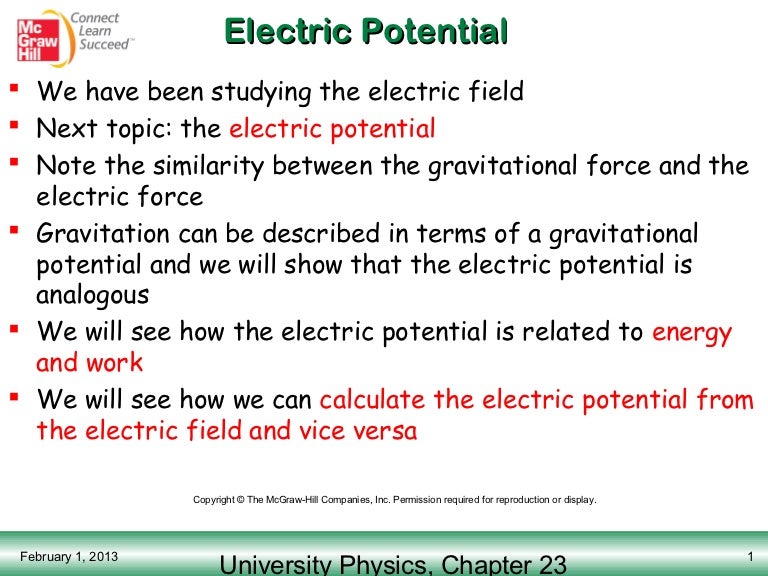 Electric potential