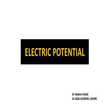 Electric potential