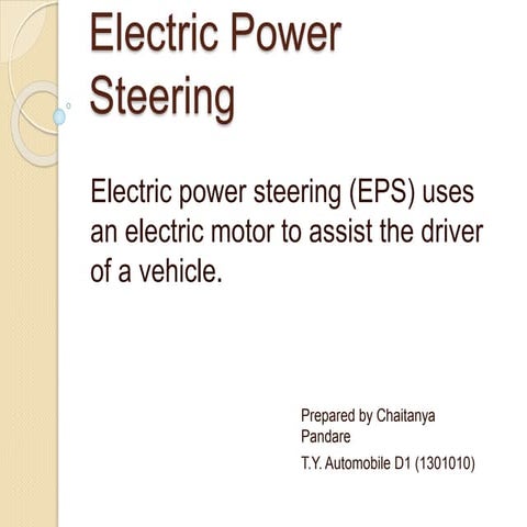 Electric power steering