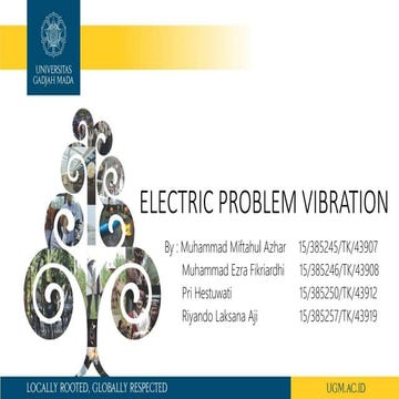 Electric problem vibration