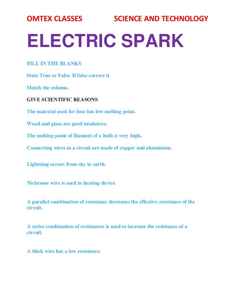Electric spark