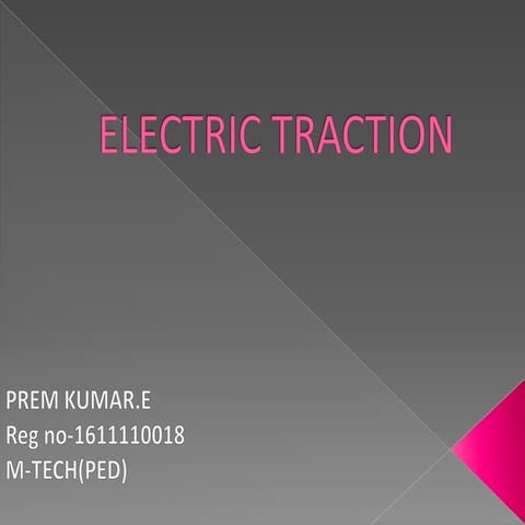 Electric traction