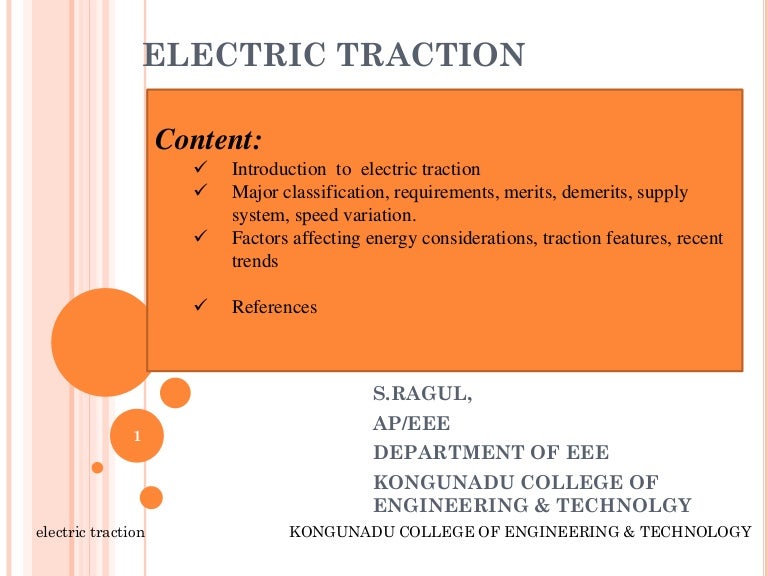 Electric traction ppt