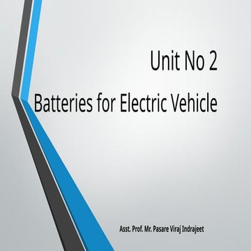 Electric Vehicle Batteries its types, applications, advantages & disadvantage...