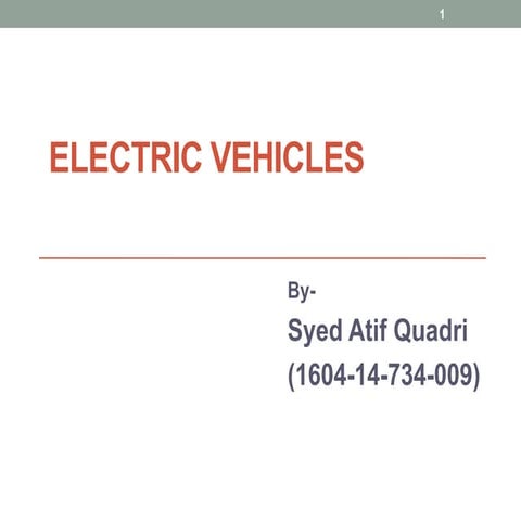 Electric vehicles