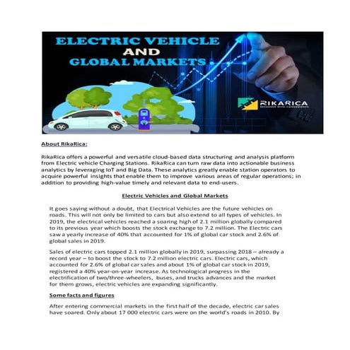 Electric vehicles and global markets | DOCX