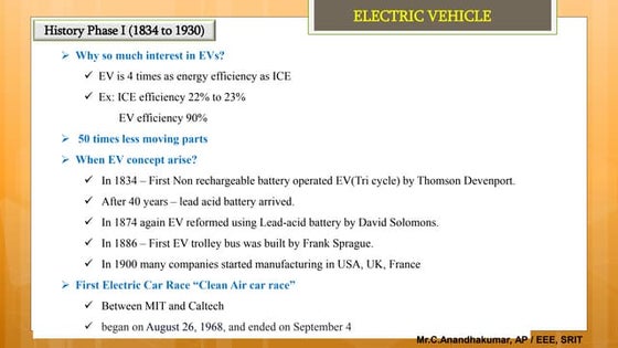 Battery electric vehicle ppt | PPT