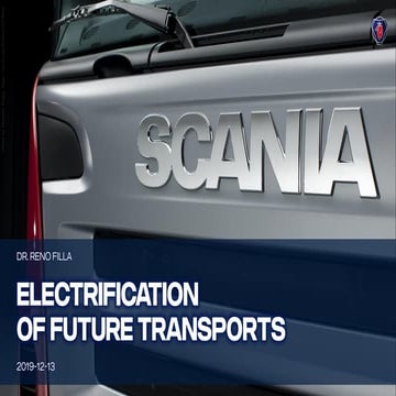 Electrification of future transports