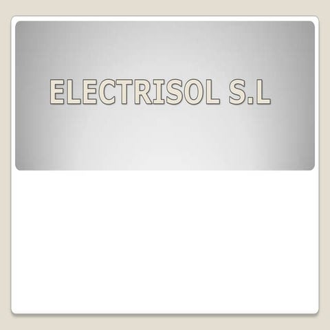 Electrisol - Proyecto Emprendedor Escuelas SAFA - Écija