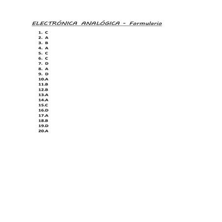Electrónica analógica
