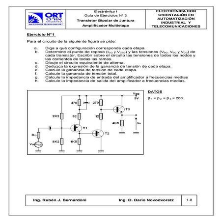 problemas amplificador multietapa