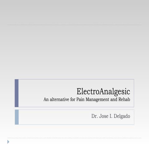 Electro analgesic introduction