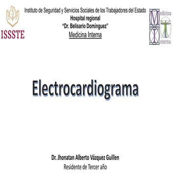 Electrocardiograma principios basicos y fisiopatologia electrica de las princ...