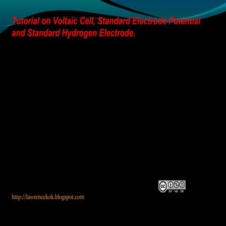 IB Chemistry on Voltaic Cell, Stand...