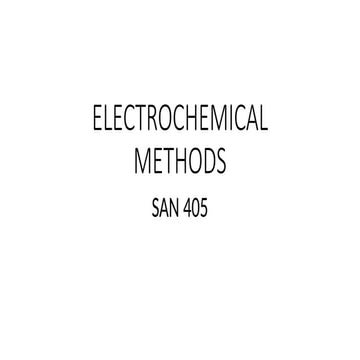 electrochemical methods of analysis of complex samples