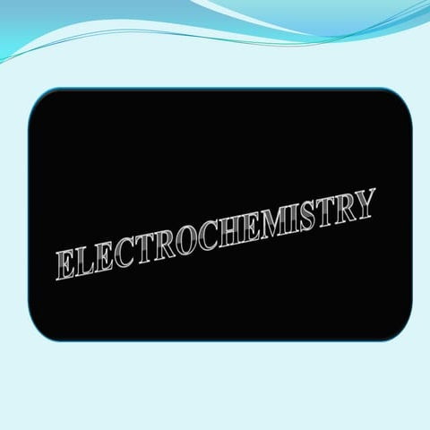 Electrochemistry-Dr. Surendran Parambadath