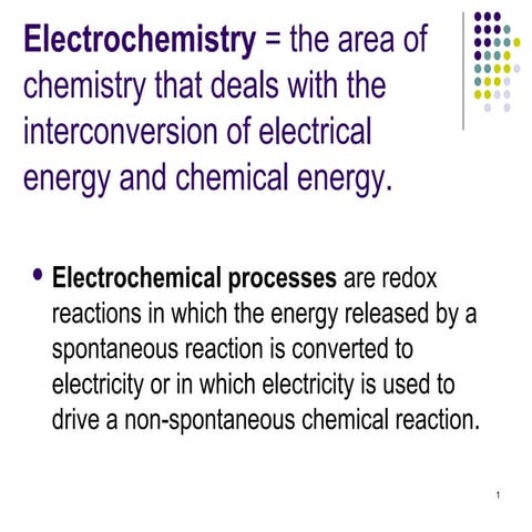 Electrochemistry