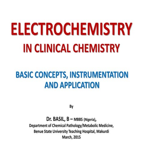 Electrochemistry