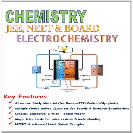 Electrochemistry Notes for Class 12 JEE and JEE Advanced PDF