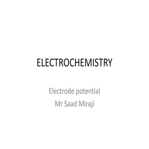 Electrochemistry shamsiye