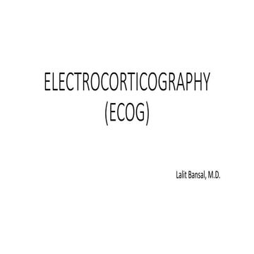 Electrocorticography