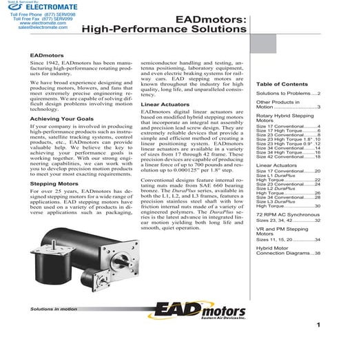 Electrocraft ead stepper_catalog | PDF