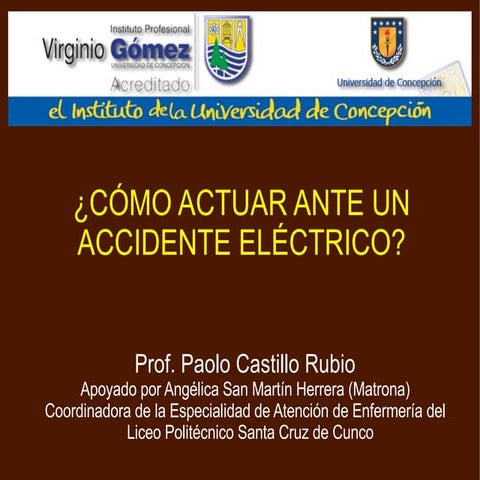 Cómo actuar ante un choque eléctrico