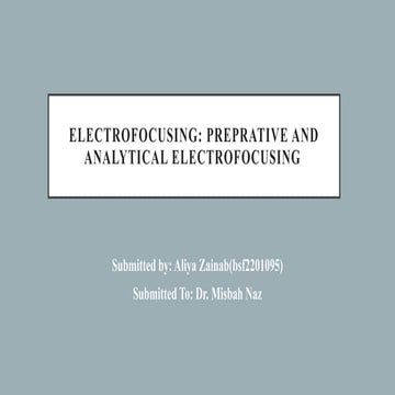 Isoelectric focusing electrophoresis.pptx