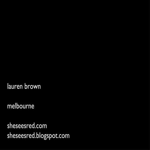 Electrofringe Presentation