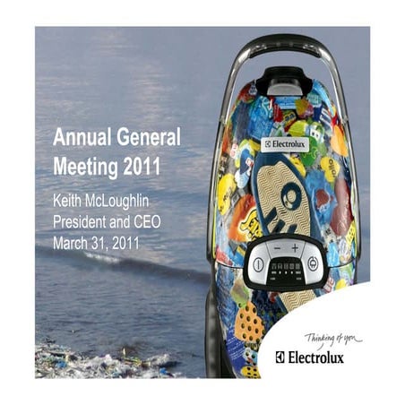 Electrolux - Keith McLoughlins speech at the AGM 2011