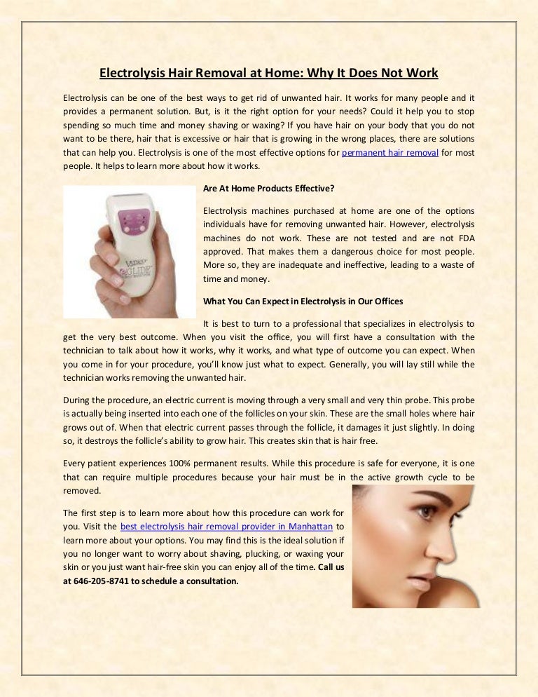 electrolysis hair removal at home