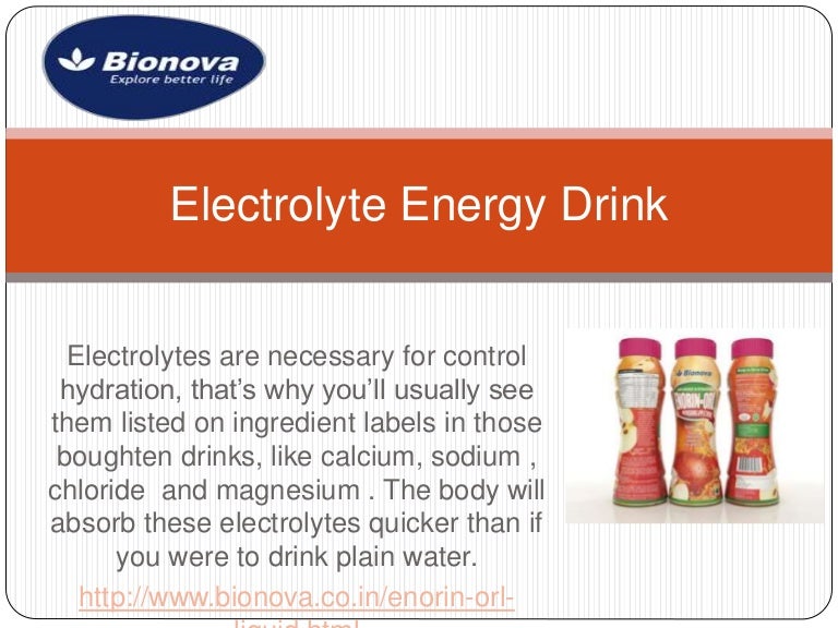 Electrolyte energy drink