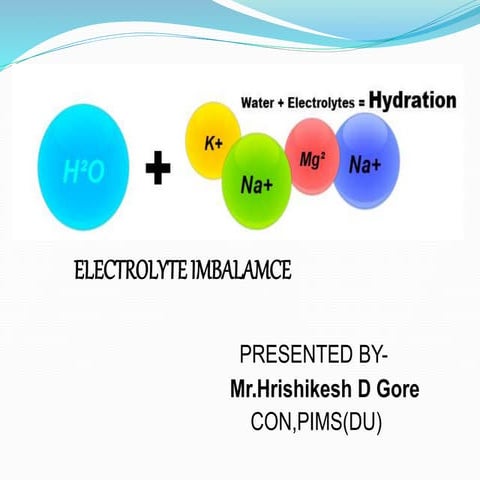 Electrolytes imbalance