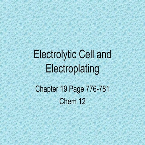 electroplating 