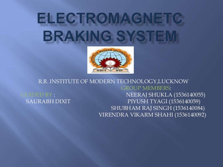 braking system ppt