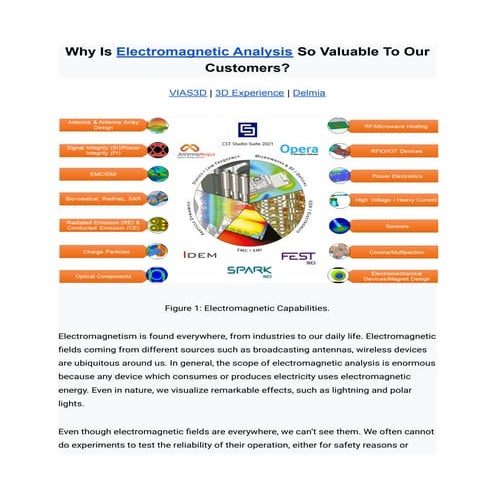 Electromagnetic analysis vias