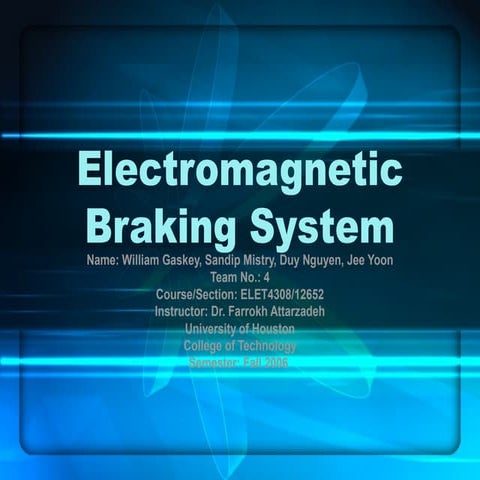 Electromagnetic braking system