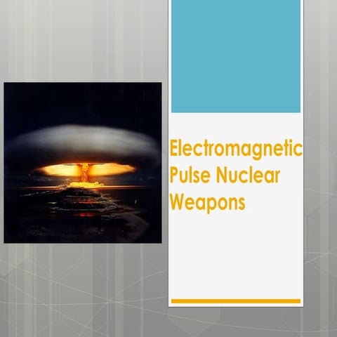 Electromagnetic pulse weapons  