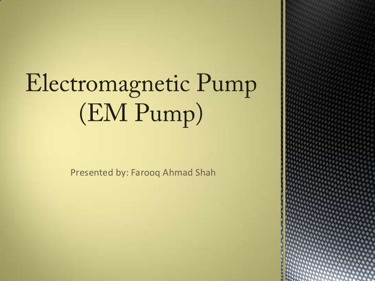 Electromagnetic pump