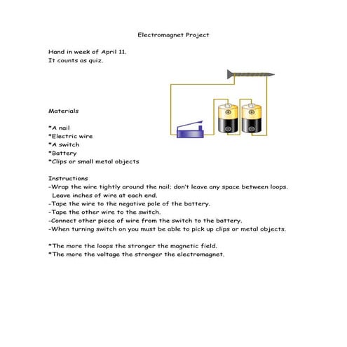 Electromagnet Project