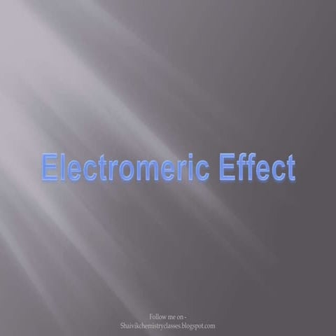 Electromeric effect