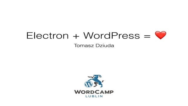 Electron + WordPress = ❤